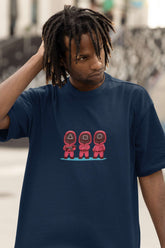 Unisex Relaxed Fit T-Shirt with "Little Pink Man" Print
